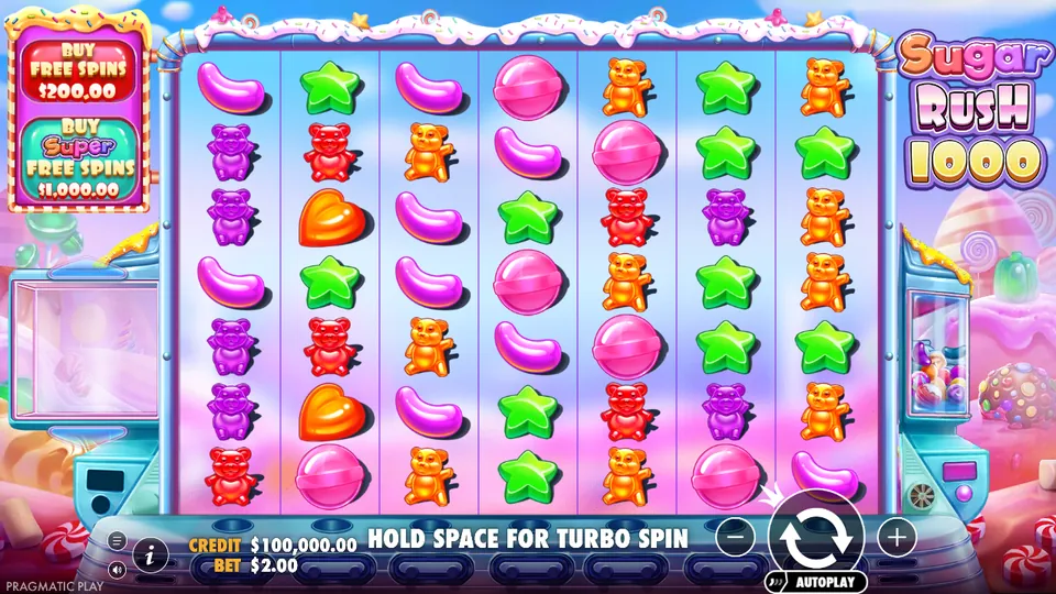 Spilleautomaten Sugar Rush 1000