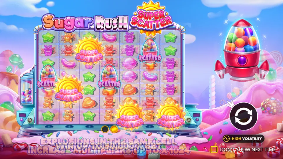 Sugar Rush Super Scatter loading screen